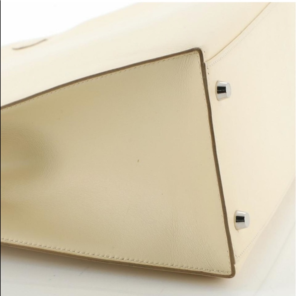 DONATED Hermes Kelly Box Bag Jaune Pale Nepal 35 - Picture 3 of 7
